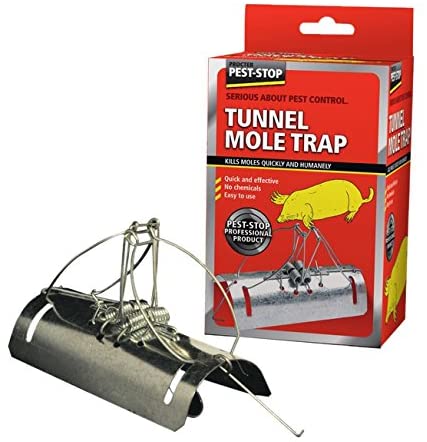 Pest-Stop Tunnel Mole Trap, Traditional Barrel Design, Dual Entry, 30% Stronger, Rust-Resistant, Reusable, Quick-Action