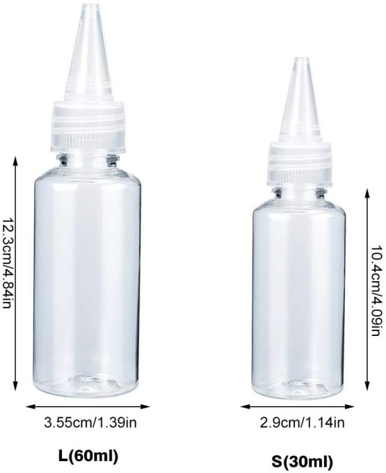 Irich 12Pcs Clear Squeeze Condiment Bottles, Plastic Squeeze Dispensing Bottles Suitable Home Restaurant for Ketchup, Mustard, BBQ Sauce, Chilli Sauce and Olive Oil, Etc - Image 2