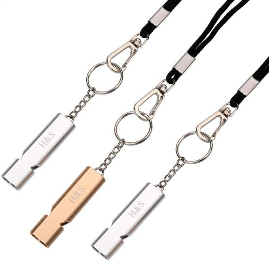 H&S Emergency Whistle 3pcs Survival Safety Whistle with Lanyard for Camping Hiking Outdoor Boating Hunting Sports Dog Training - Image 2