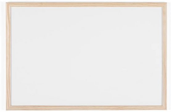 Bi-Office MP03001010 Whiteboard Budget, Wood Frame, 60 x 40 cm