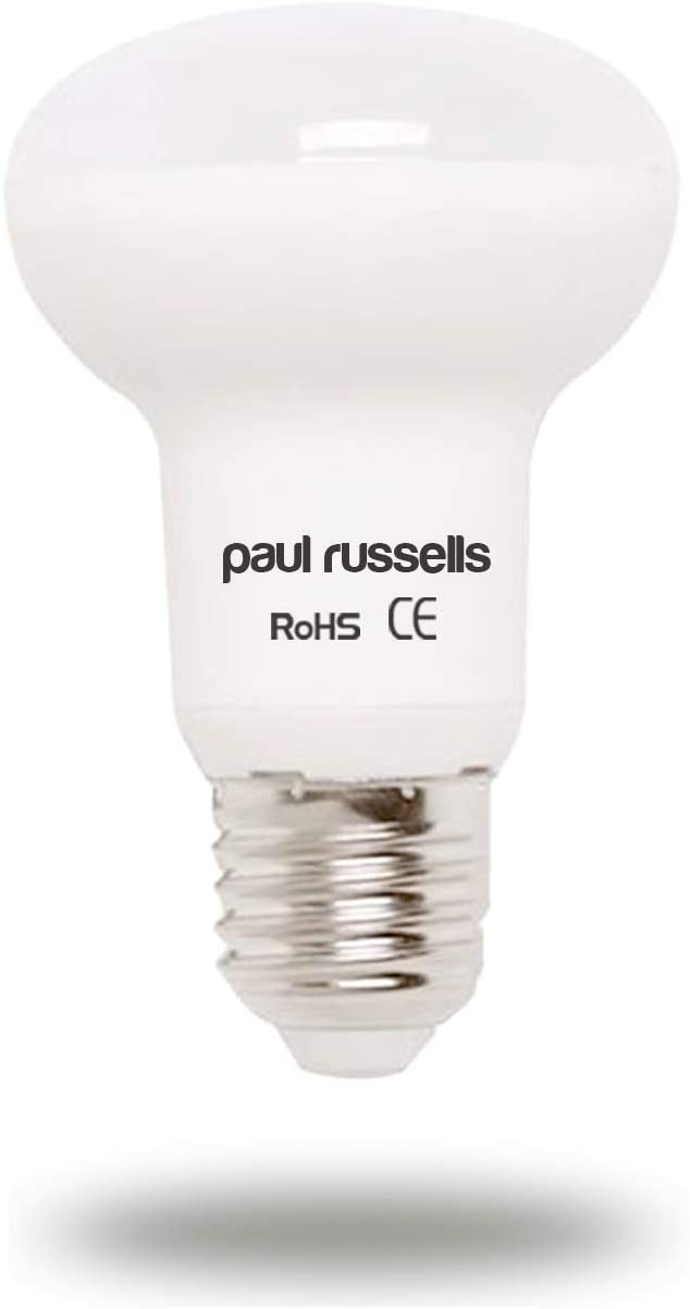 paul russells E27 Spotlight 8.5W LED Reflector R63 Light Edison Screw, 60W Equivalent Bulb, 806 Lumen, 6500K Daylight
