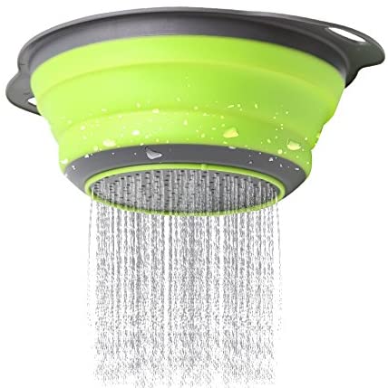 SKERITO Set of 3 Collapsible Kitchen Colander/Strainer, 4 Quart & 2 Quart Sink Colander - Image 2
