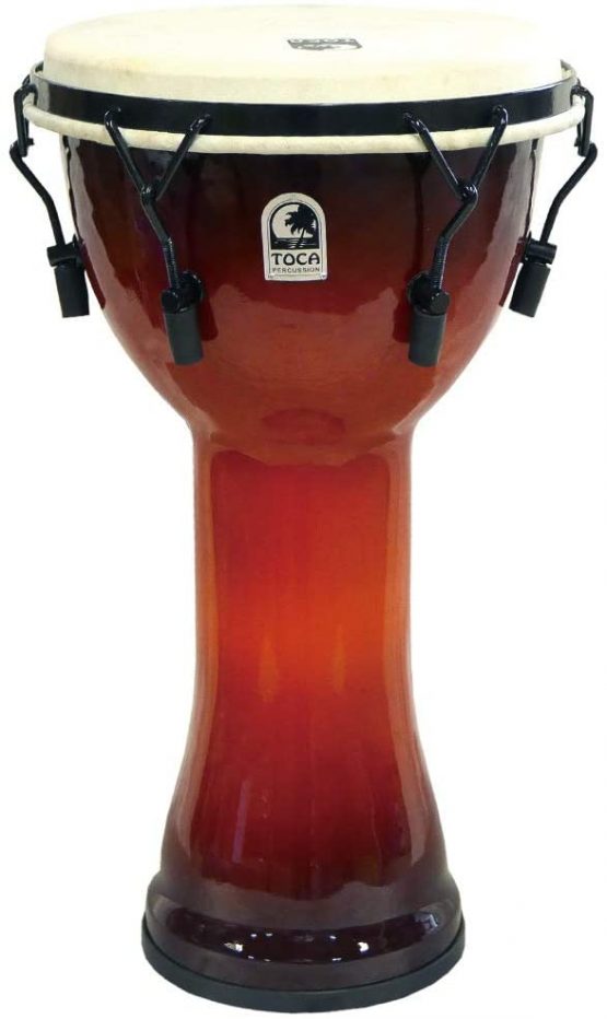 TOCA Djembe Freestyle Mechanically Tuned SFDMX-10AFS African Sunset 10"