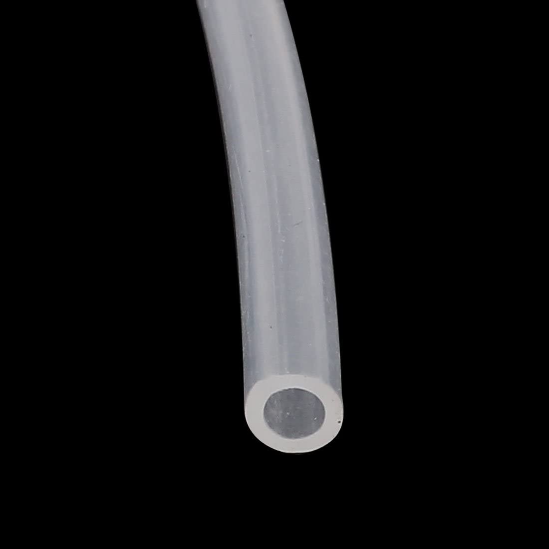 sourcingmap A15121600ux1000 3mm x 5mm Silicone Vacuum Translucent Tube Beer Water Air Pump Hose Pipe 2 Meters Long Semi-Clear - Image 2