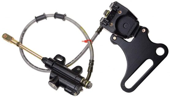 GOOFIT Rear Brake Assembly Master Cylinder Caliper Replacement for SSR 125cc 110cc Pit Dirt Bike Chinese Scooter