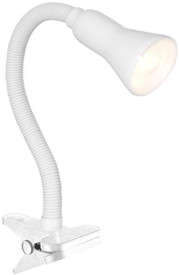 Searchlight Task clamp lamp desk partner white flexi clip (P4122WH)