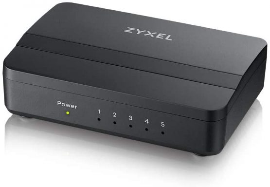 Zyxel 5-Port Gigabit Ethernet Switch for Gaming and Media, Lifetime Warranty, UK Plug [GS105] - Image 3