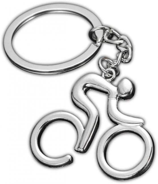Seraphis Bicycle Keyring Bike Keychain Cycling Riding Road Silver Racer - Image 3