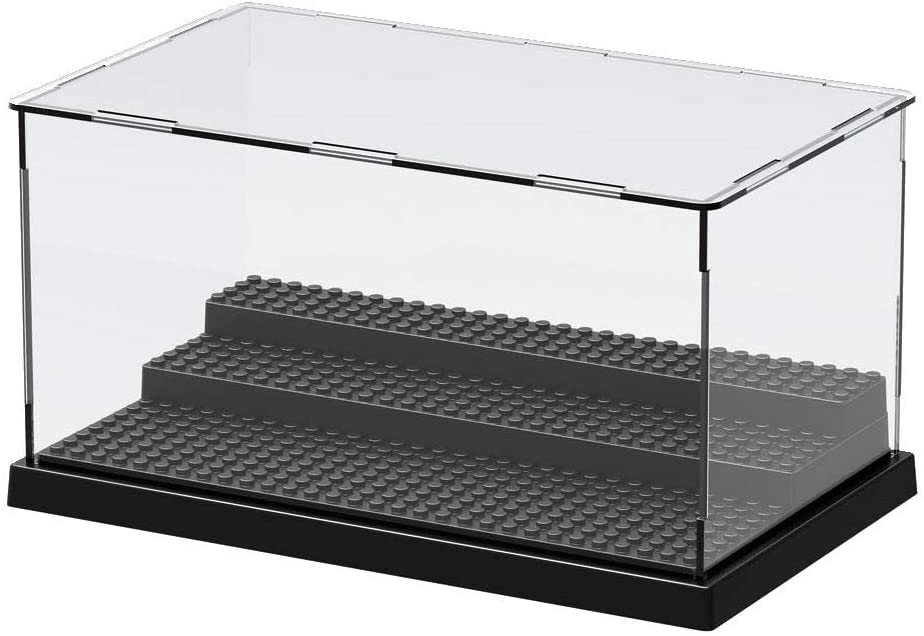Acrylic Display Case for Minifigures Brick Building Block Toys Model Display Box, Perspex Dustproof Showcase