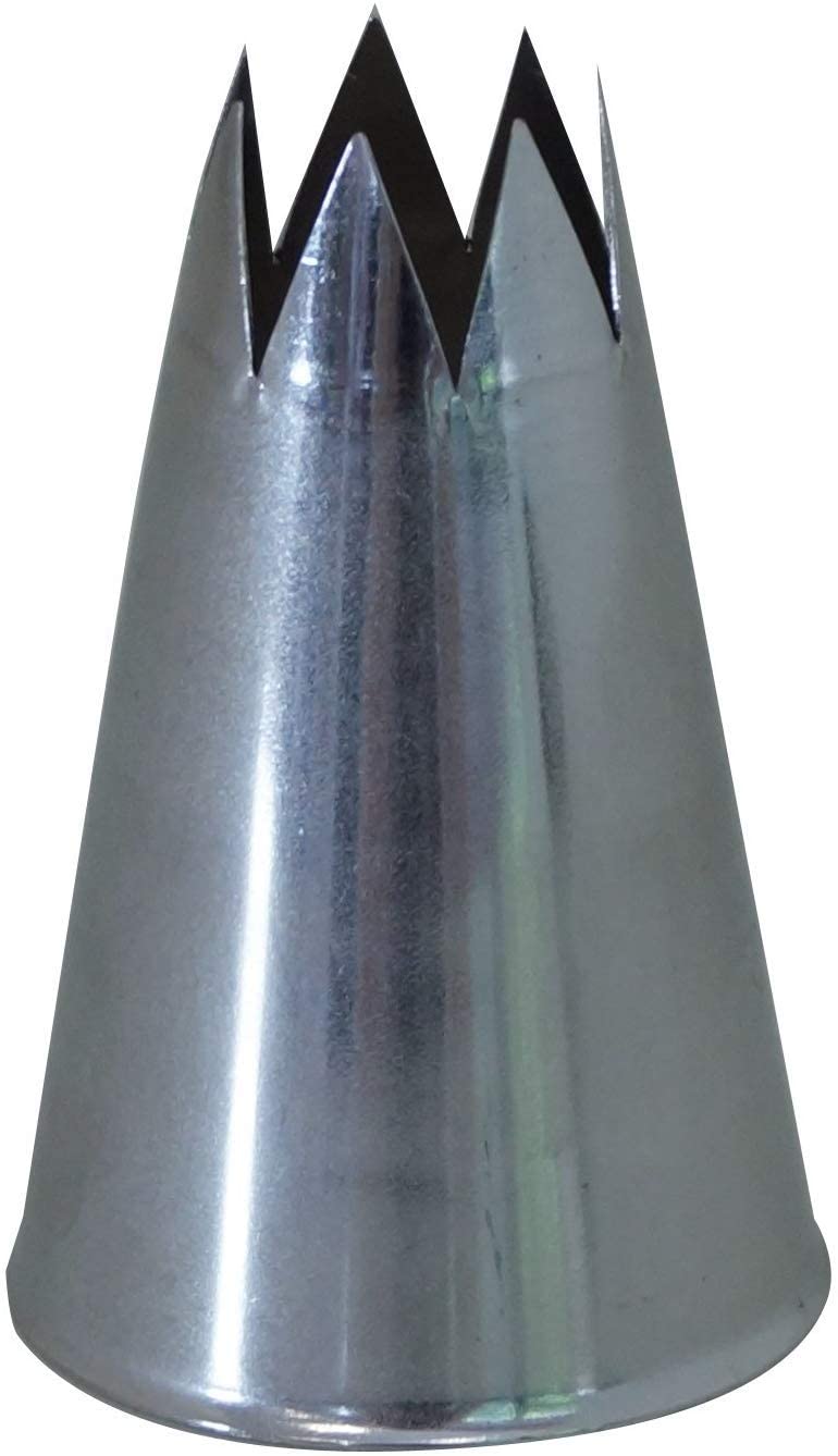 De Buyer 2112.21N Stainless Steel Star Nozzle, Silver, 0,1cm