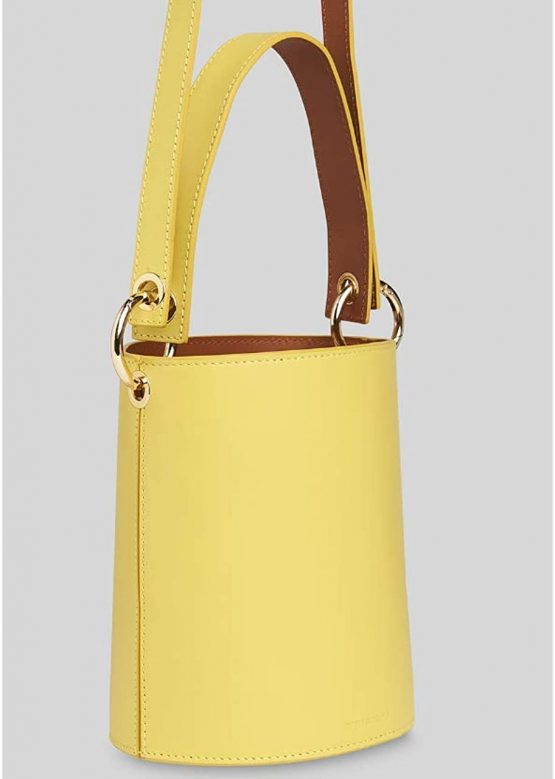 Genuine Whistles Matilda Bucket Bag With Top Handle - Yellow - New - Image 2