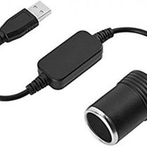 MeetUs 5V USB A Male to 12V Car Cigarette Lighter Socket Female Converter For Car Cigarette Lighters Driving Recorder DVR Dash Camera GPS(Below 8W),1.2m/47.24 inches