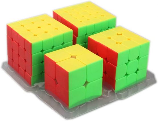 Moyu MoFangJiaoShi MFJS Stickerless magic puzzles cubes Bundle 2x2 3x3 4x4 5x5 magic puzzles cubes Cubing Classroom Smooth Puzzles Cube Set with Gift Packing - Image 2