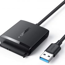 UGREEN USB 3.0 to SATA Adapter Hard Drive Cable External Disk Reader Lead Clone Kit Connector UASP Enclosure Compatible with Crucial WD Seagate Toshiba Internal HDD SSD PS4 Xbox MacBook TV