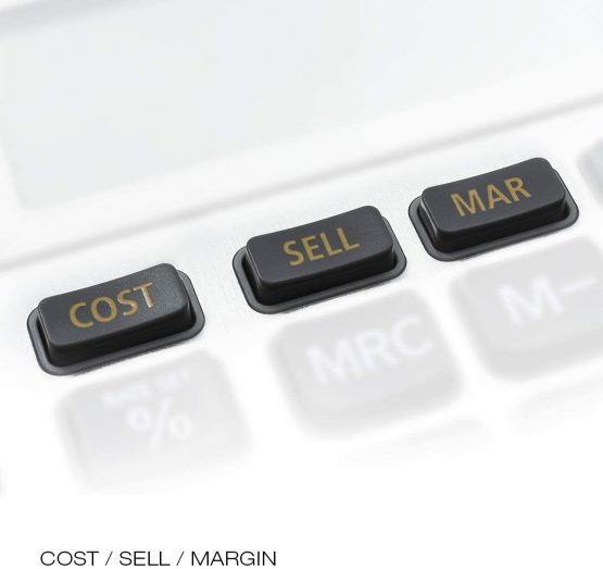 Casio MS-120BM 12 Digit Tax/Cost/Sell/Margin Desk Calculator, Silver - Image 3