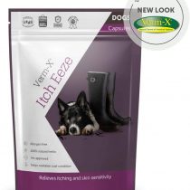 Verm-X Itch-Eeze for Dogs. All Natural Daily Supplement to Reduce Itching and Restore Coat Quality. Allergen free. Supports Immune System Clear 50gm