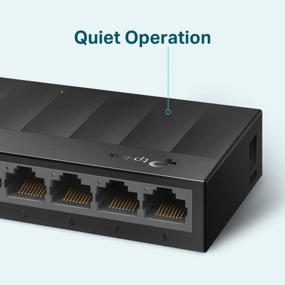 TP-Link LS1008G 8-Port Desktop/Wallmount Gigabit Ethernet Switch/Hub, Ethernet Splitter, Plug & Play, Desktop, Plastic Case - Image 4