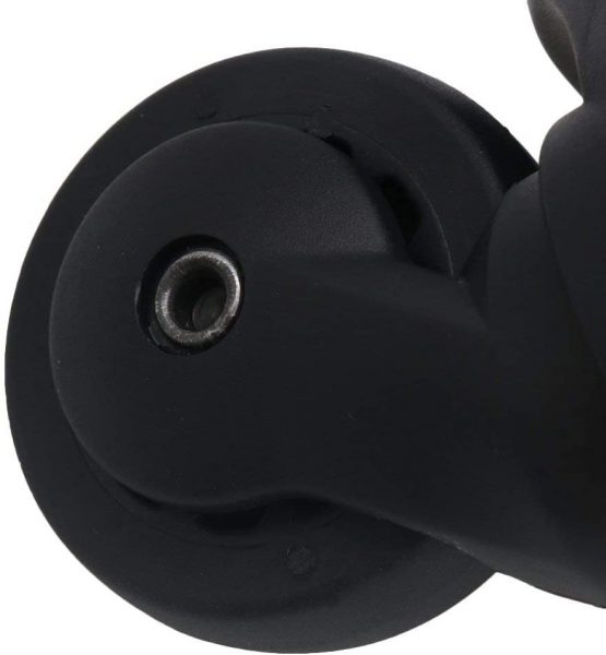 SHANOER 1 Pair Replacment Black Luggage Swivel Repair Suitcase Parts Casters Wheels 52mm Heavy Duty with Screws - Image 4