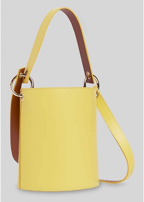 Genuine Whistles Matilda Bucket Bag With Top Handle - Yellow - New - Image 3