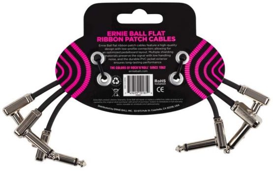 Ernie Ball 6 inch Flat Ribbon Patch Cable 3-Pack - Image 2