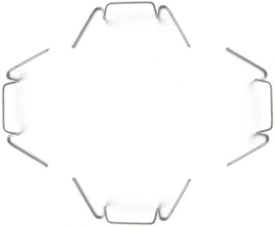 HONGCI 100 Pcs Stainless Steel Greenhouse Glass Pane Fixing Clips (With 50 Greenhouse Glazing W Wire Clips and 50 Greenhouse Glazing Z Overlap Clips) - Image 3