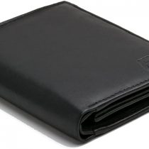Black Wallet Out of Real Leather in Upright Format from The -WSH91- Series
