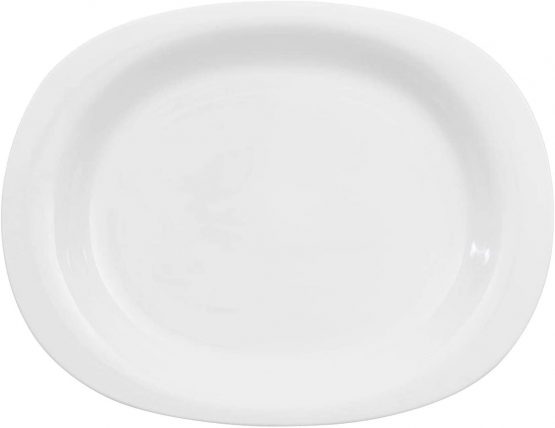 Villeroy & Boch New Cottage Basic Serving Plate, 34 cm, Premium Porcelain, White