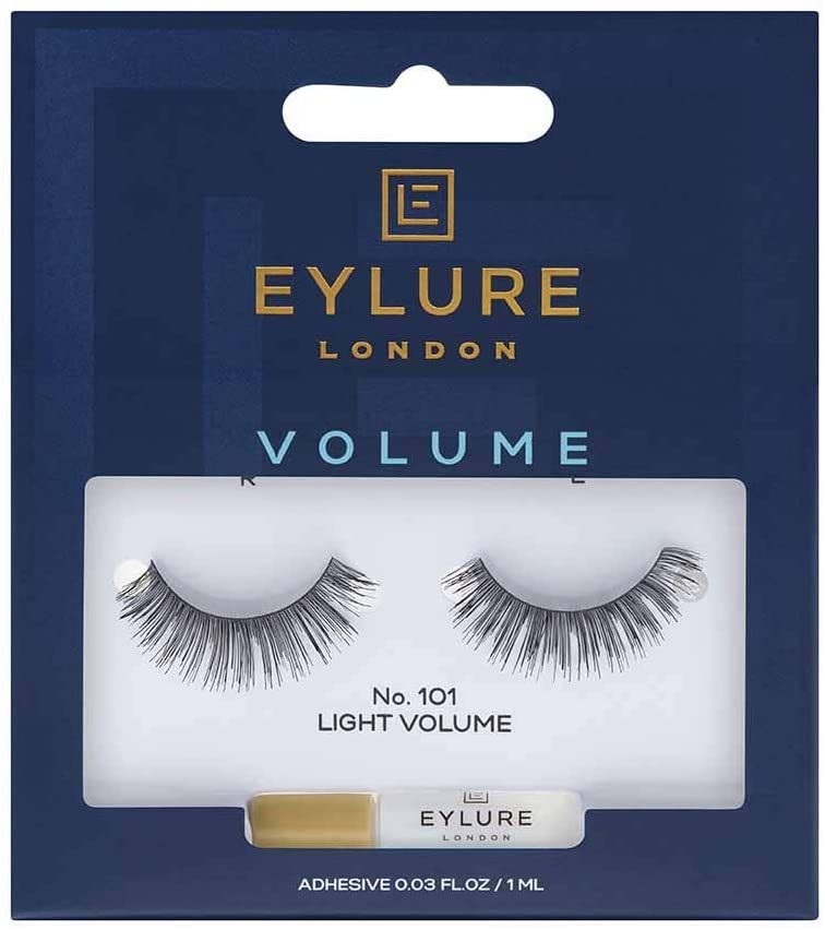 Eylure Strip Lashes No.101 (Volume) (packaging may vary), Black, 2 Count (Pack of 1)