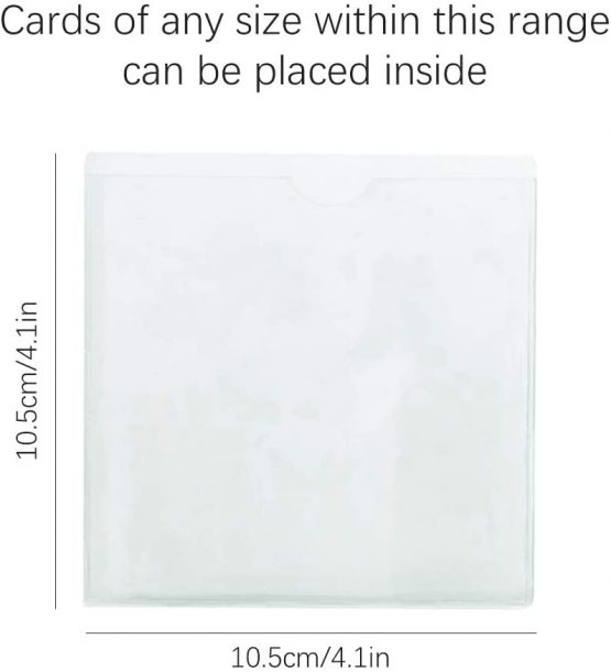 upain Permit Holder for Car Windscreen Square 10 Packs Parking Permit Holder for Permits Badges Passports 105 x 105mm - Image 2