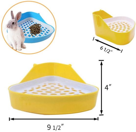 Bebester Pet Toilet, Pet Litter Tray Corner Potty Training For Small Animal Hamster Chinchilla Guinea Pig Bunny Ferret - Image 2