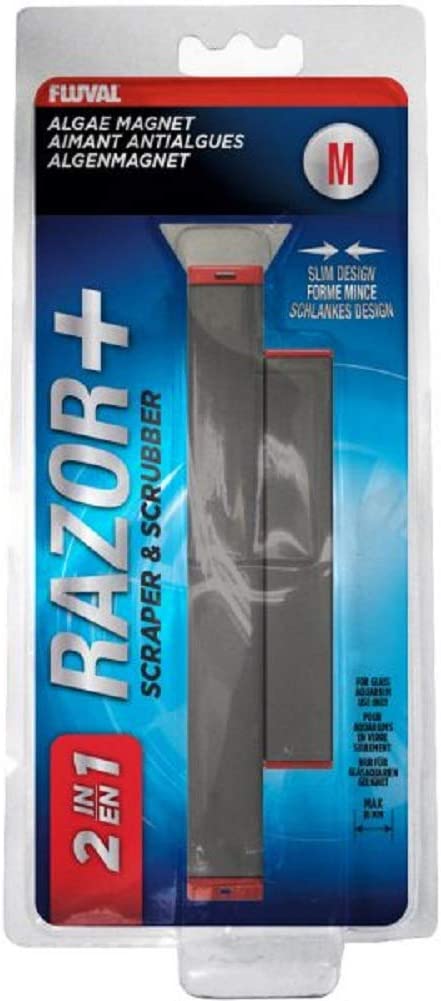 FL "Razor+"Algea Scrubber/Scraper Medium, black, red