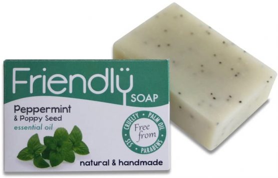 Friendly Soap Natural Handmade Peppermint & Poppy Seed Soap