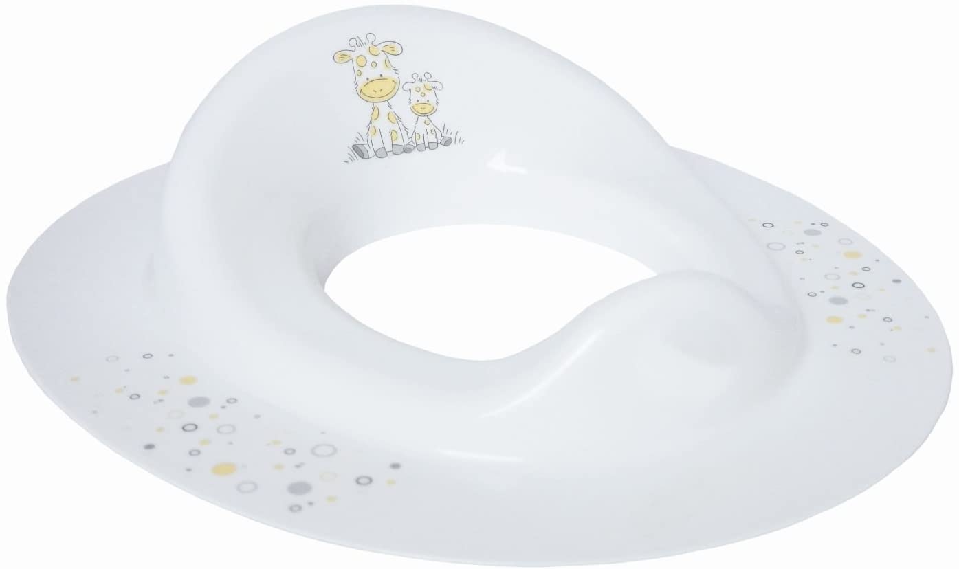BIECO 11001706 - White Children's Toilet seat, with Giraffe Motif, Approx 32 x 36.5 x 5 cm, from 8 Months to 4 Years of Age - Image 2