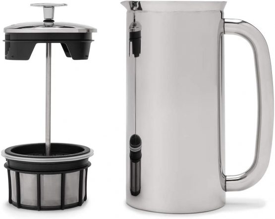 Espro 1018C2 Coffee Press P7-18 oz, Vacuum Insulated, Polished Stainless Steel