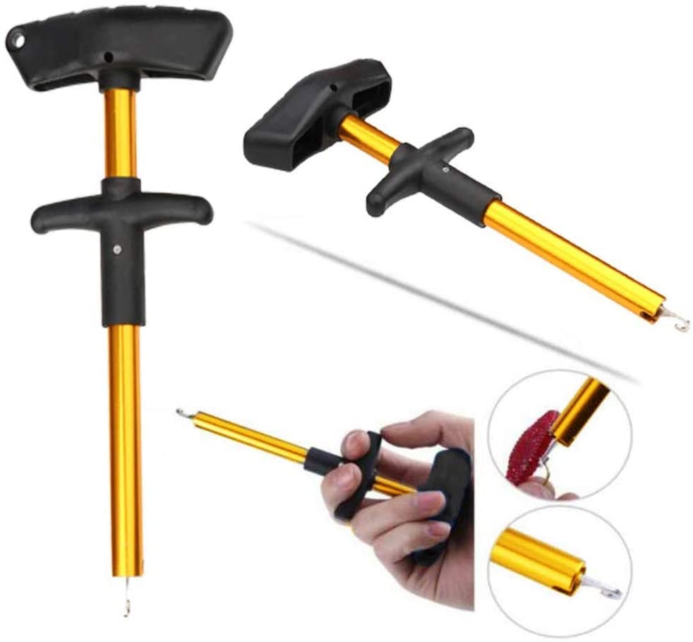 VOANZO Fishing Hook Remover, Squeeze-Out Fish Hook Separator Tools, Fishing Hook Extractor Puller Removal Tool 170x75x30mm (Yellow) - Image 4