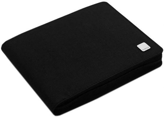 20 Slots KACO Fountain Pen Case Black, Waterproof Canvas Pen Holder Display Pouch Bag