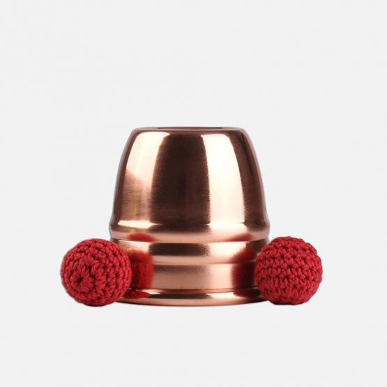 Enjoyer Chop Cup Magic Tricks Cup and Balls Close Up Magic Props Stage Illusions Magician accessories (Copper,Diamter 7cm) - Image 3