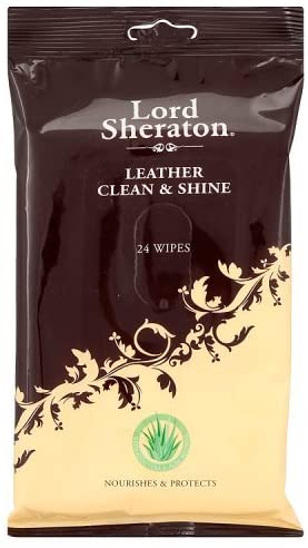 Lord Sheraton Leather Eco Wipes, 100% Biodegradable, Clean & Shine, Nourishes & Protects, Quick