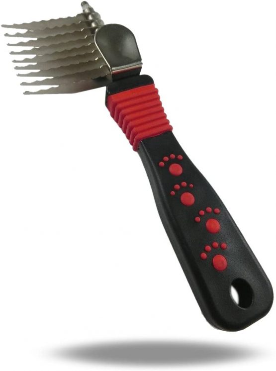 OFKPO Pet Dematting Comb,Detangling Matted or Knotted Undercoat Hair Grooming Accessories Tool for Dog,Cat - Image 2
