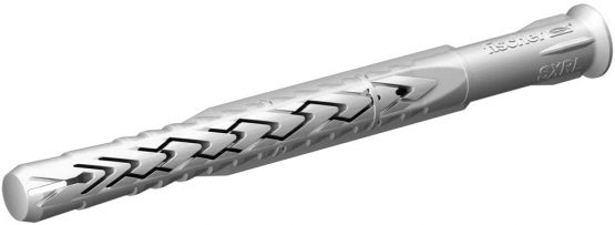 Fischer SXRL Long Shaft Dowel 8x100 Multiple Anchor Depths for Attaching Facades, Roof Substructures UVM. in Solid and Perforated Materials – 100 Pieces, Item no. 540881, Grey - Image 2
