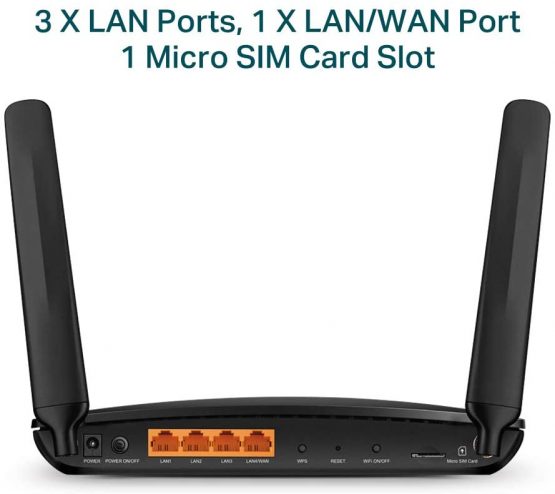TP-Link AC1200 4G+ Cat6 Mobile Wi-Fi Router Dual Band, 4G/3G Network SIM Slot Unlocked, No Configuration required, Support Guest Network & Parental Control, UK Plug (Archer MR600) - Image 3