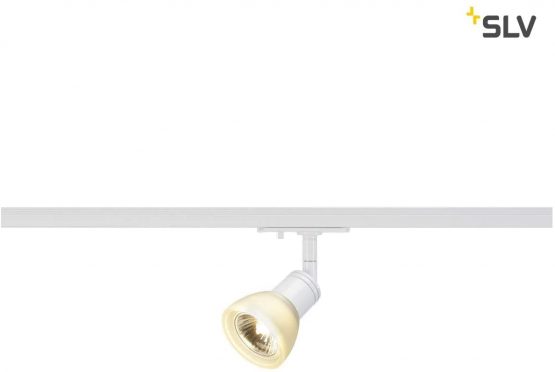SLV 1-Phase Puri/Spotlight, LED spot, Ceiling, Track System, Interior Lighting / GU10 10W White, Aluminium, 10 W
