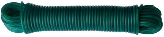 Merriway BH05945 Plastic Coated Washing Line with Wire Centre 14.5M (47ft)- Green