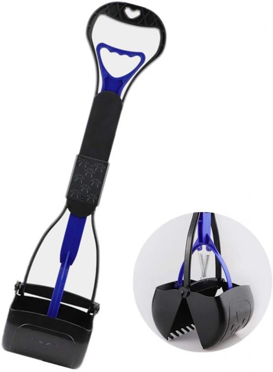 JINGUWU Pet Pooper Scoopers, 24 inch Foldable Long Handle Poop Scoop Pickup Medium and Large Dogs Animal Waste for Easy to Use in Grass, Dirt and Gravel - Image 3