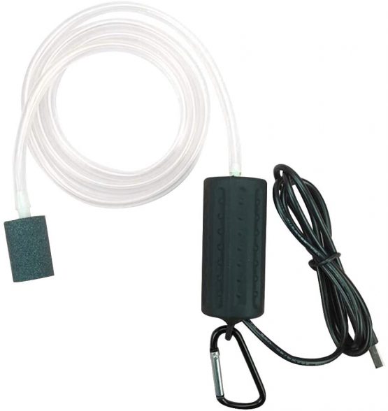 POPETPOP Aquarium Air Pump USB Powered Silent High Efficient Oxygen Air Aerator Pump