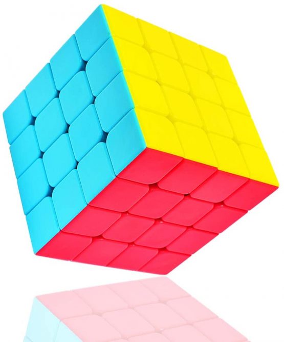 TOYESS Speed Magic Cube 4x4 Stickerless, Smooth Magic Cube 4x4x4, Professional Puzzle Cube, Brain Teasers Toys for Kids & Adults