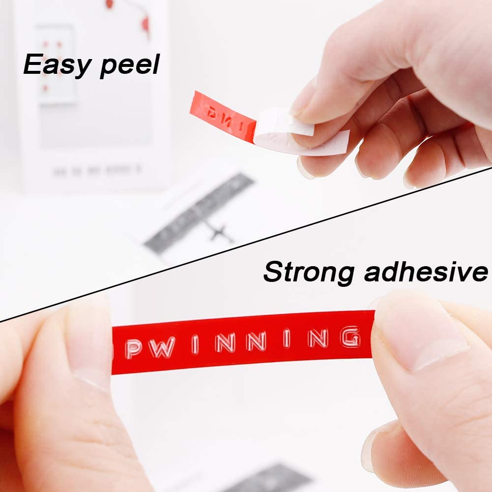 9mm Embossing Lable Maker Refill Compatible with Dymo Omega Junior Label Maker Tape 9mm x 3m - Image 4