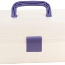 docrafts Clear Caddy with Blue Handle and Catch,Packof1,