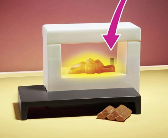Playmobil 70207 Dollhouse Living Room with Fireplace, With Lighting Effect, for Children Ages 4+ - Image 4