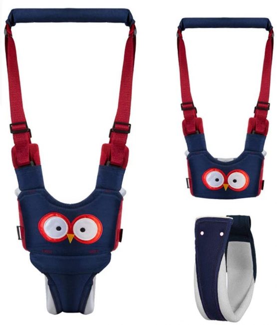 Felly Baby Walking Harness Handheld Baby Walker, Safe Stand Hand Held Toddler Leash Assistant Walking Helper, Breathable Safety Walking Harness Walking Belt for Toddler Infant, Adjustable (Blue) - Image 2